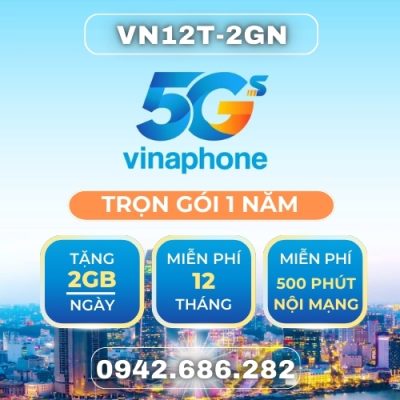 Sim 4G VinaPhone 1 Năm 100GB/Tháng